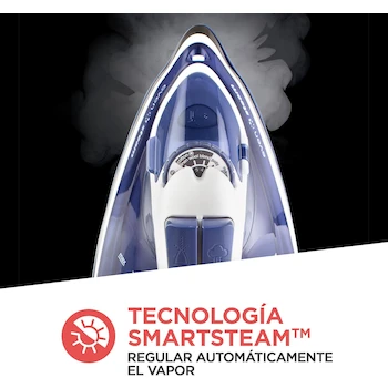 Imagen 3 de Black+Decker Plancha de Vapor Even Steam, Modelo IR1920, Color Azul