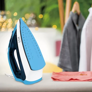 Imagen 2 de T-FAL Plancha de Vapor Serie Easy Steam Color Azul Preppy Modelo FV1940X0