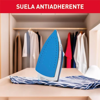 Imagen 4 de T-FAL Plancha de Vapor Serie Easy Steam Color Azul Preppy Modelo FV1940X0