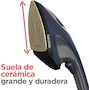 Miniatura de Black+Decker Plancha y Vaporizador Vertical 2 en 1, Modelo HGS500-LA, Color Azul Marino, Tanque 170 ml