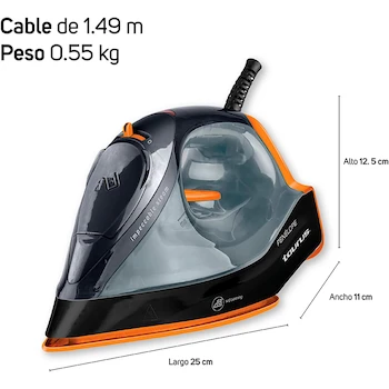Imagen 3 de Plancha de Vapor Taurus Penelope Compacta con Suela Antiadherente, Control de Temperatura y Vapor, Función Auto Limpieza, Cable Anti Enredos, Modelo B07Y651Y9C