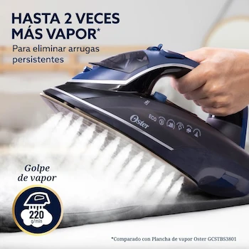 Imagen 2 de Oster Plancha de Vapor Digital Diamond Steam Max S8200, Azul Oscuro, Modelo GCSTDPD8201-013