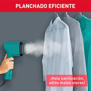 Imagen 4 de T-fal Pure Pop Vaporizador de Ropa Portátil de Mano Naranja Ultracompacto con Tanque 70 ml Modelo DT2024X0 Serie Pure Pop