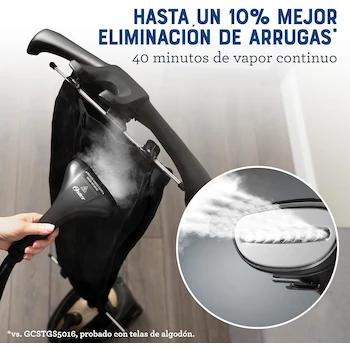 Imagen 4 de Oster Vaporizador de Ropa de Pedestal Vertical con Gancho 360° para Sostener las Prendas, Negro
