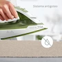 Miniatura de T-fal Plancha de Vapor para Ropa Forest, Suela de cerámica, 1400 W de potencia, Color Verde y blanco, FV2C44U0