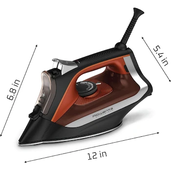 Imagen 3 de Plancha de Vapor Rowenta TFAL Accessteam con Suela de Acero Inoxidable, 1700W, Color Negro, Modelo DW2360U1