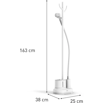 Imagen 2 de T-fal Vaporizador Home Steam IT3240X1 Blanco, Diseño Minimalista Stand-Up con Central de Vapor para Colgar Ropa, Tanque 1.4L
