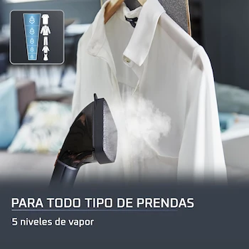 Imagen 2 de Rowenta Central de Vapor Vertical Pro Style Care IS8460, Color Negra-Cobre, Tanque de Agua 1.3L