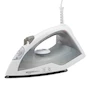 Miniatura de Amazon Basics Plancha de Vapor de 1200 W y 25,4 cm, con Suela de Teflón Antiadherente, Depósito de Agua de 150 ml, Cable de 1,98 m, Gris, Modelo B08CHGKHYG