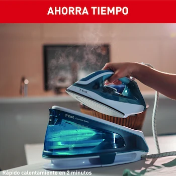 Imagen 5 de T-fal Generador de Vapor Express Easy Blanco/Azul Tanque 1.4 L Modelo SV6115X0