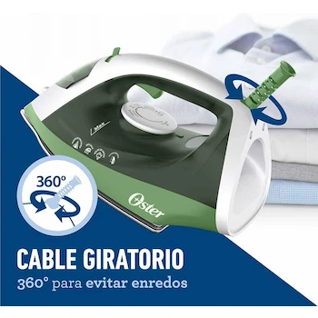Imagen 4 de Plancha de Vapor Oster con Suela Antiadherente GCSTBS6001, Color Verde, Unitalla