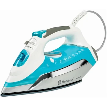 Imagen de referencia para Koblenz Plancha de Vapor Secure Keramik Pro PKK-750 SA, Tanque 350 ml, Suela Cerámica, Aqua con Plata