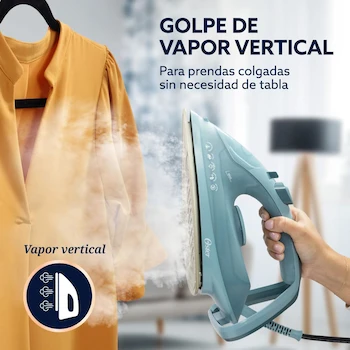 Imagen 5 de Oster Plancha de Vapor AeroGlide Plus S7400, Verde Claro, Modelo GCSTAC7402-013