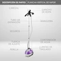 Miniatura de Plancha de Vapor Vertical con Pedestal RCA Morada Modelo RC-928 Capacidad 1.3 Litros
