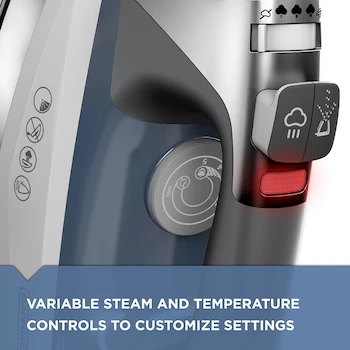 Imagen 3 de BLACK+DECKER Plancha de Vapor Allure Professional D3030 Azul