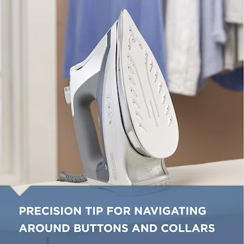 Imagen 5 de BLACK+DECKER Plancha de Vapor Allure Professional D3030 Azul