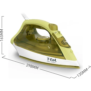 Imagen 3 de T-fal Plancha de Vapor Easy Steam, Amarilla, Modelo FV1952X0, Depósito de Agua 220 ml