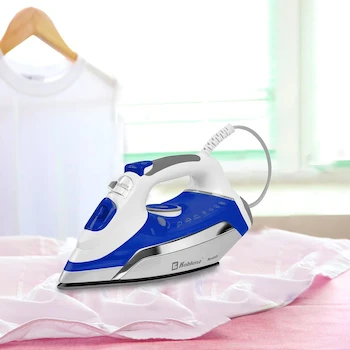 Imagen 5 de Plancha de Vapor Koblenz Secure Keramik Pro PKK-850 SAR 1800W Tanque 350ml Suela Cerámica Azul con Plata