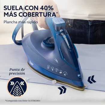 Imagen 3 de Oster Plancha de Vapor AeroGlide Plus S7400 GCSTAC7401-013 Azul Oscuro