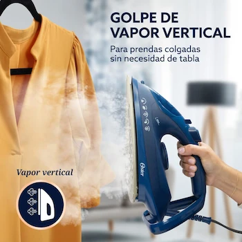 Imagen 5 de Oster Plancha de Vapor AeroGlide Plus S7400 GCSTAC7401-013 Azul Oscuro