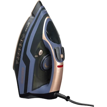 Imagen de referencia para Plancha de Vapor Black+Decker Quartz Glide Modelo IR2823 Color Azul/Dorado Tanque de Agua 350 ml Dimensiones 32.9 cm x 17 cm