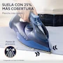 Miniatura de Oster Plancha de Vapor AeroGlide S7200 con Tecnología Aeroceramic, Golpe de Vapor 180 g/min, Recubrimiento Metálico Cerámico, Antigoteo, Azul Oscuro, Modelo GCSTAC7201-053