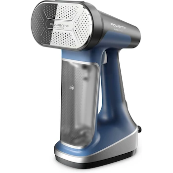 Imagen alusiva al producto Rowenta Vaporizador de Mano para Ropa Pure Force 2 en 1 Vaporizador y Plancha, Color Azul, Modelo DR8820U1, Depósito 210 ml