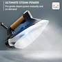 Miniatura de Rowenta Iron Ultimate Steam Pro DG8668 - Plancha de Ropa Negra con Suela de Acero Inoxidable, 1800 Vatios, Tanque Extraíble de 1.3 L, Tecnología de Caldera