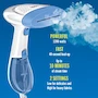 Miniatura de Vaporizador de tela portátil Conair Extreme Steam, modelo GS23X, serie ExtremeSteam, color blanco y azul, capacidad del tanque 200 ml, dimensiones 19 x 15 x 33 cm