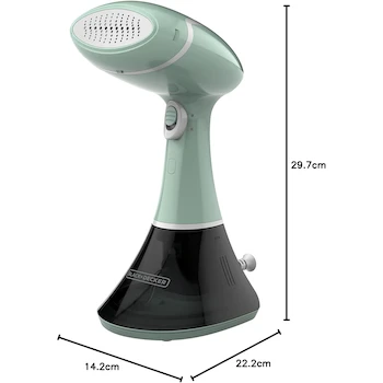 Imagen 3 de Black+Decker Vaporizador de Mano con Placa de Planchado Avanzado HGS250-LA 200 ml Verde Oscuro