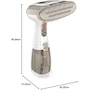 Miniatura de Conair Turbo ExtremeSteam Vaporizador Portable de Mano y Plancha 2-en-1, Modelo GS59X, Color Blanco con Dorado, Capacidad del Tanque 216 ml, Dimensiones 34.6 x 21.9 x 14.6 cm