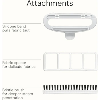 Imagen 4 de Conair Turbo ExtremeSteam Vaporizador Portable de Mano y Plancha 2-en-1, Modelo GS59X, Color Blanco con Dorado, Capacidad del Tanque 216 ml, Dimensiones 34.6 x 21.9 x 14.6 cm