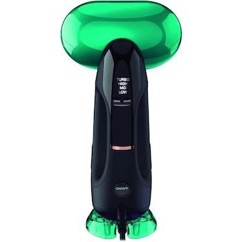 Imagen 4 de Conair Turbo ExtremeSteam Vaporizador de Telas Portátil de Mano 2 en 1 con Plancha, Modelo GS60, Color Verde