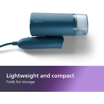 Imagen 4 de Philips Serie 3000 Vaporizador de Mano de Viaje Compacto y Plegable, Capacidad 100 ml (3.3 onzas), Color Azul, Modelo STH3000/20