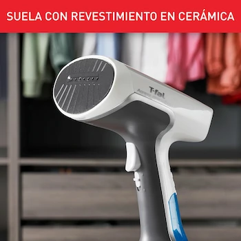 Imagen 4 de Vaporizador Cepillo de Vapor T-Fal Access Steam Force Azul/Blanco con Cepillo, Depósito de 200 ml, Modelo DT8221X1