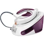 Miniatura de Central de Vapor T-Fal Express Blanca/Morada, Suela Durilium AirGlide, Depósito de 1.8 L, SV8031X0