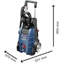 Miniatura de Bosch Hidrolavadora de Alta Presión Profesional GHP 220 Azul/Negro 2200 PSI 220V con Manguera de 8 Metros