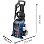 Miniatura de Bosch Hidrolavadora Eléctrica GHP 200 2000 PSI 127 V Compacta 8 kg Manguera 6 m