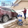 Miniatura de Westinghouse WPX2300e Lavadora a Presión Eléctrica Negra 2300 PSI 1.76 GPM con Tanque para Jabón Pistola Varilla y 5 Boquillas