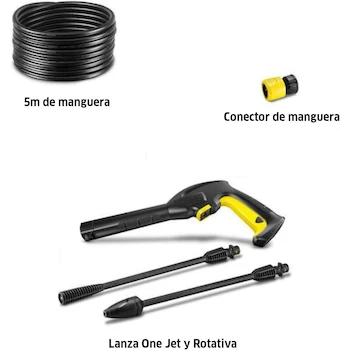 Imagen 2 de Kärcher Hidrolavadora Eléctrica de Alta Presión K 2 Universal Edition, Color Amarillo/Negro, Modelo Compacto