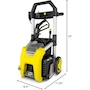 Miniatura de Máquina Limpiadora Eléctrica a Presión Kärcher K1700 Amarillo, 1700 PSI, 1.2 GPM, Tanque Detergente 0.5 Gal, Manguera 20 ft, Dimensiones 17.25x16.5x33 pulgadas, Peso 20.7 lb, Modelo 1.106-109.0