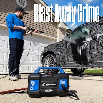Imagen 2 de Westinghouse ePX3100v - Lavadora a presión eléctrica portátil, 2100 PSI máximo, 1.76 GPM, dimensiones 15 x 8.5 x 11 pulgadas, peso 19 libras