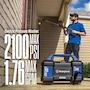 Miniatura de Westinghouse ePX3100v - Lavadora a presión eléctrica portátil, 2100 PSI máximo, 1.76 GPM, dimensiones 15 x 8.5 x 11 pulgadas, peso 19 libras