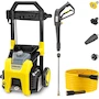 Miniatura de Lavadora a Presión Eléctrica Kärcher Modelo K1800PS Serie Performance, Color Amarillo y Negro, Máximo 2250 PSI, 1.46 GPM Máximo, 3 Boquillas de Pulverización (15°, 65°, Turbo), Tanque de Detergente de 0.5 Galones, Manguera de 20 Pies