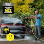 Miniatura de Lavadora a Presión Eléctrica Kärcher Modelo K1800PS Serie Performance, Color Amarillo y Negro, Máximo 2250 PSI, 1.46 GPM Máximo, 3 Boquillas de Pulverización (15°, 65°, Turbo), Tanque de Detergente de 0.5 Galones, Manguera de 20 Pies