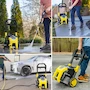 Miniatura de Lavadora a Presión Eléctrica Kärcher Modelo K1800PS Serie Performance, Color Amarillo y Negro, Máximo 2250 PSI, 1.46 GPM Máximo, 3 Boquillas de Pulverización (15°, 65°, Turbo), Tanque de Detergente de 0.5 Galones, Manguera de 20 Pies