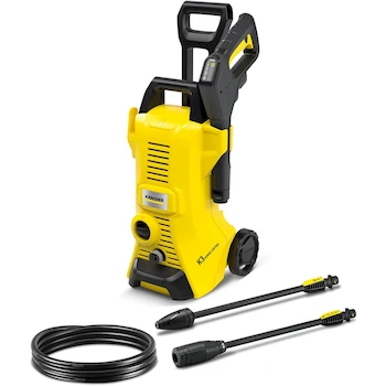 Imagen alusiva al producto Kärcher Lavadora a Presión Eléctrica K3 Control de Potencia, Color Amarillo/Negro, Modelo 1.676-100.0, Serie K3, Máximo 2100 PSI, 1.45 GPM, Manguera de 25 Pies, 2 Varillas de Pulverización, Dimensiones 11.7 x 11 x 26.7 Pulgadas, Peso 12.2 Libras