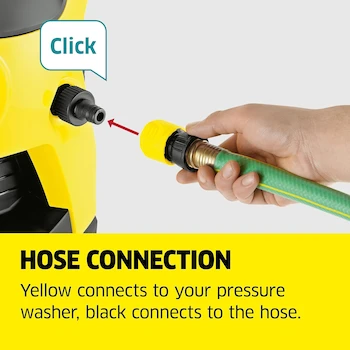 Imagen 5 de Kärcher Lavadora a Presión Eléctrica K3 Control de Potencia, Color Amarillo/Negro, Modelo 1.676-100.0, Serie K3, Máximo 2100 PSI, 1.45 GPM, Manguera de 25 Pies, 2 Varillas de Pulverización, Dimensiones 11.7 x 11 x 26.7 Pulgadas, Peso 12.2 Libras