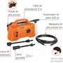 Miniatura de Truper HILA-1600C, Hidrolavadora Eléctrica Compacta, 1.9 HP, Presión 1600 PSI, Flujo 5.5 L/min (1.5 GPM), Manguera Alta Presión 5 m, Tensión 127 V, Frecuencia 60 Hz, Peso 5.3 kg, Código 102795