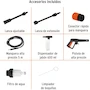 Miniatura de Truper HILA-1600C, Hidrolavadora Eléctrica Compacta, 1.9 HP, Presión 1600 PSI, Flujo 5.5 L/min (1.5 GPM), Manguera Alta Presión 5 m, Tensión 127 V, Frecuencia 60 Hz, Peso 5.3 kg, Código 102795